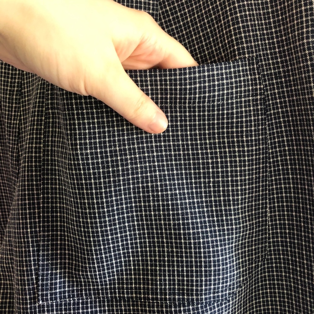 Et Tigre Navy Blue Gingham Dayandra Trousers - Picture 5 of 10